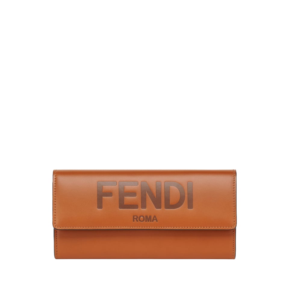 Fendi Roma Continental Brown Wallet