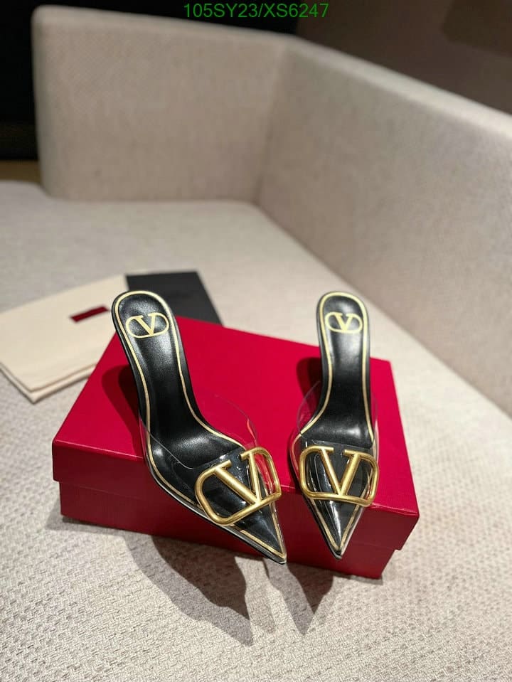 Valentino Vlogo 80 Vinyl Leather Mule In Black view 5