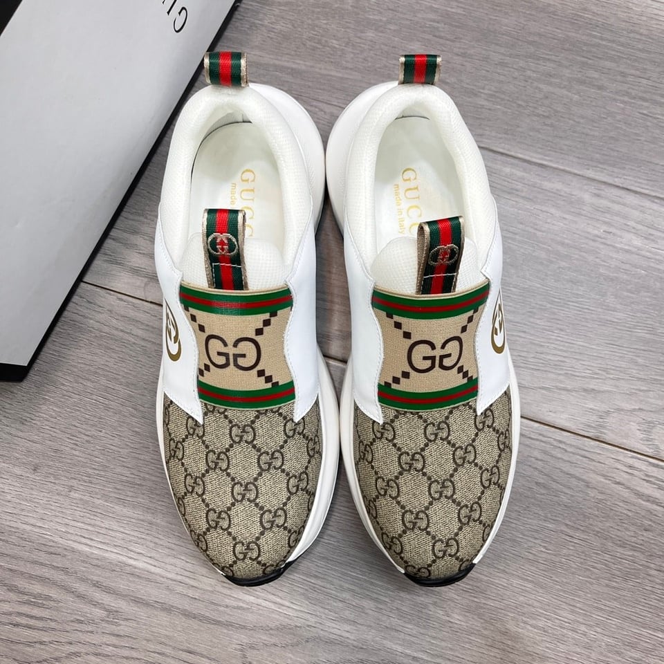 Gucci Sneaker Gg Canvas Beige White view 8