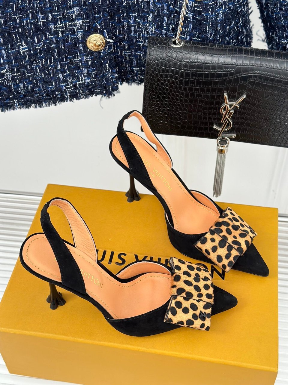 Louis Vuitton Blossom Slingback Pump Black 1Ac8B4 view 5