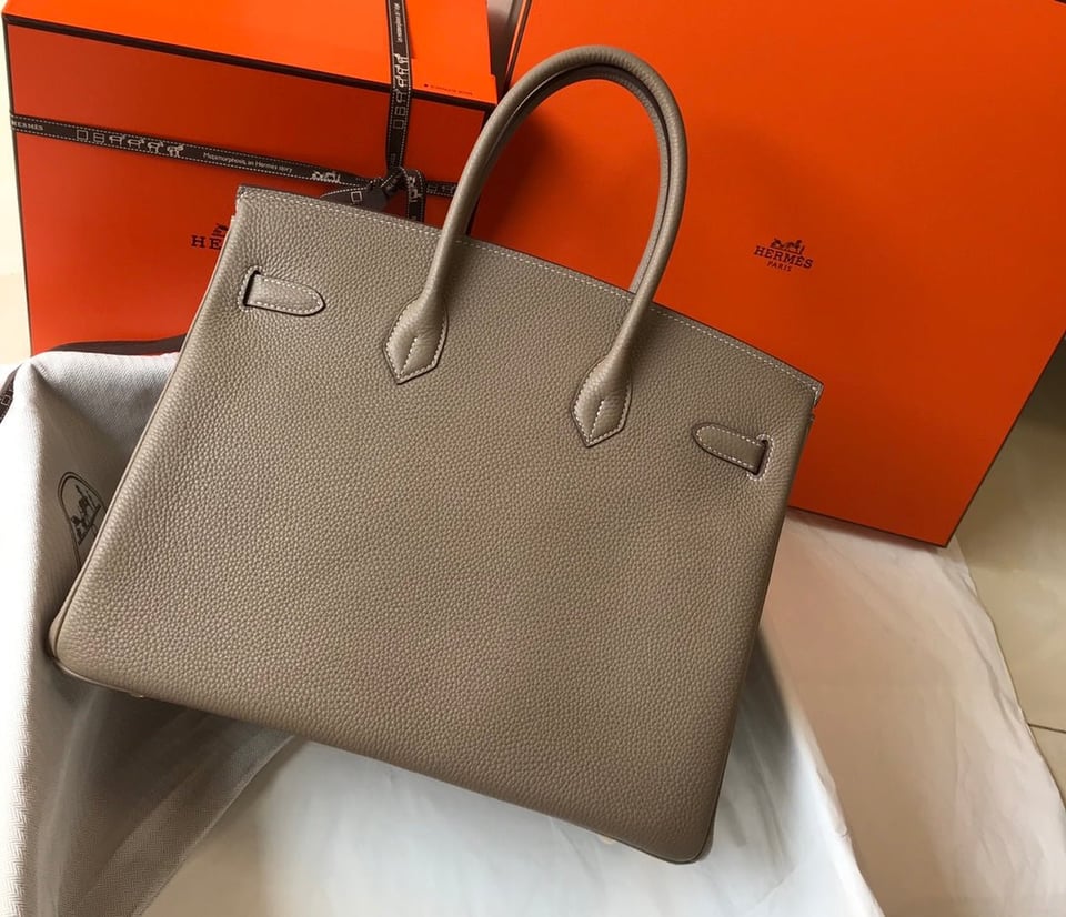 Hermes Birkin 35Cm Brown Togo Leather Gold Hardware view 4
