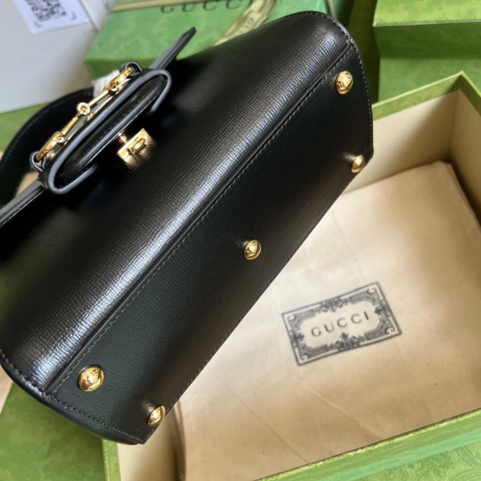 Gucci Horsebit 1955 Leather Top Handle Bag view 5