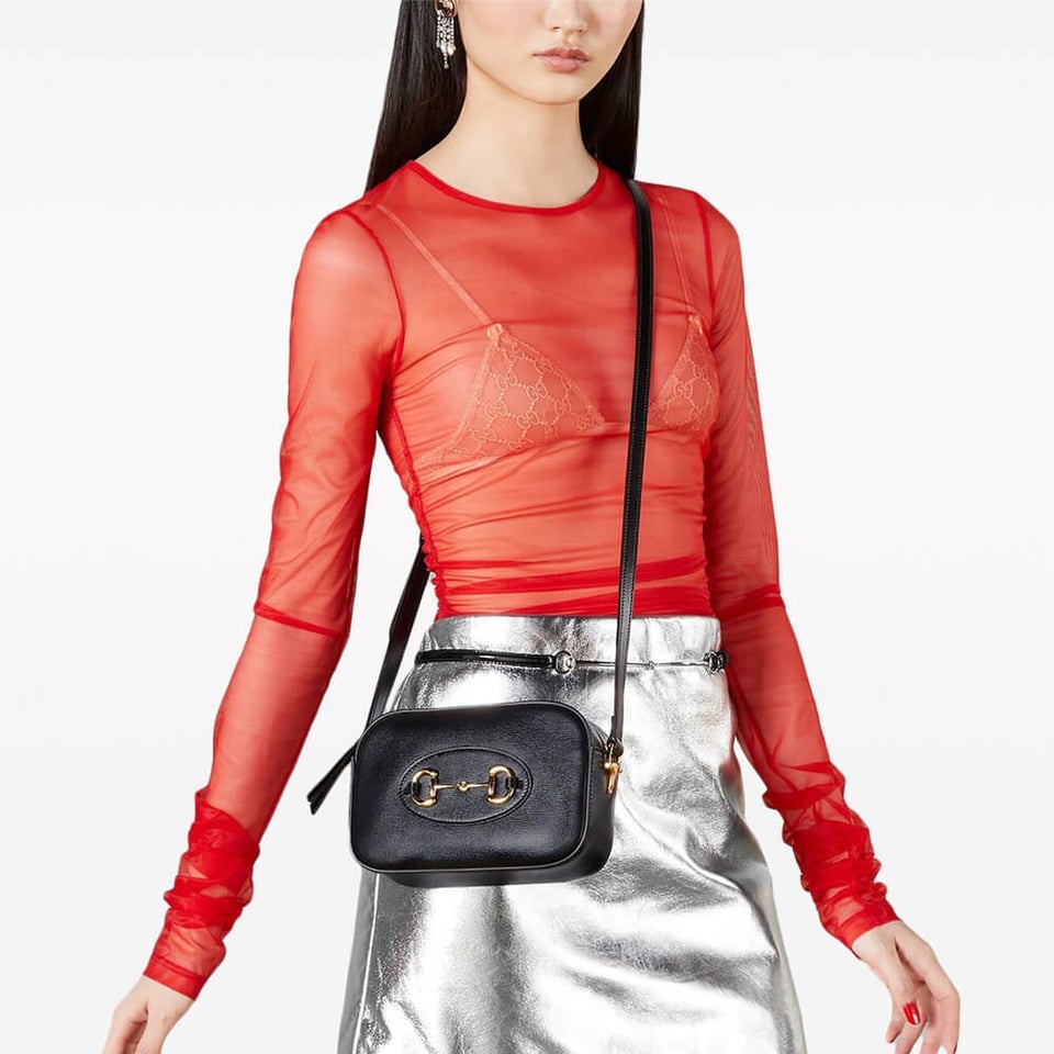 Gucci Horsebit 1955 Leather Small Shoulder Bag view 3