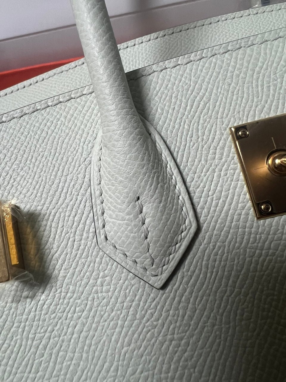 Hermes Birkin Sellier Vert Fizz Epsom Leather Gold Hardware view 9