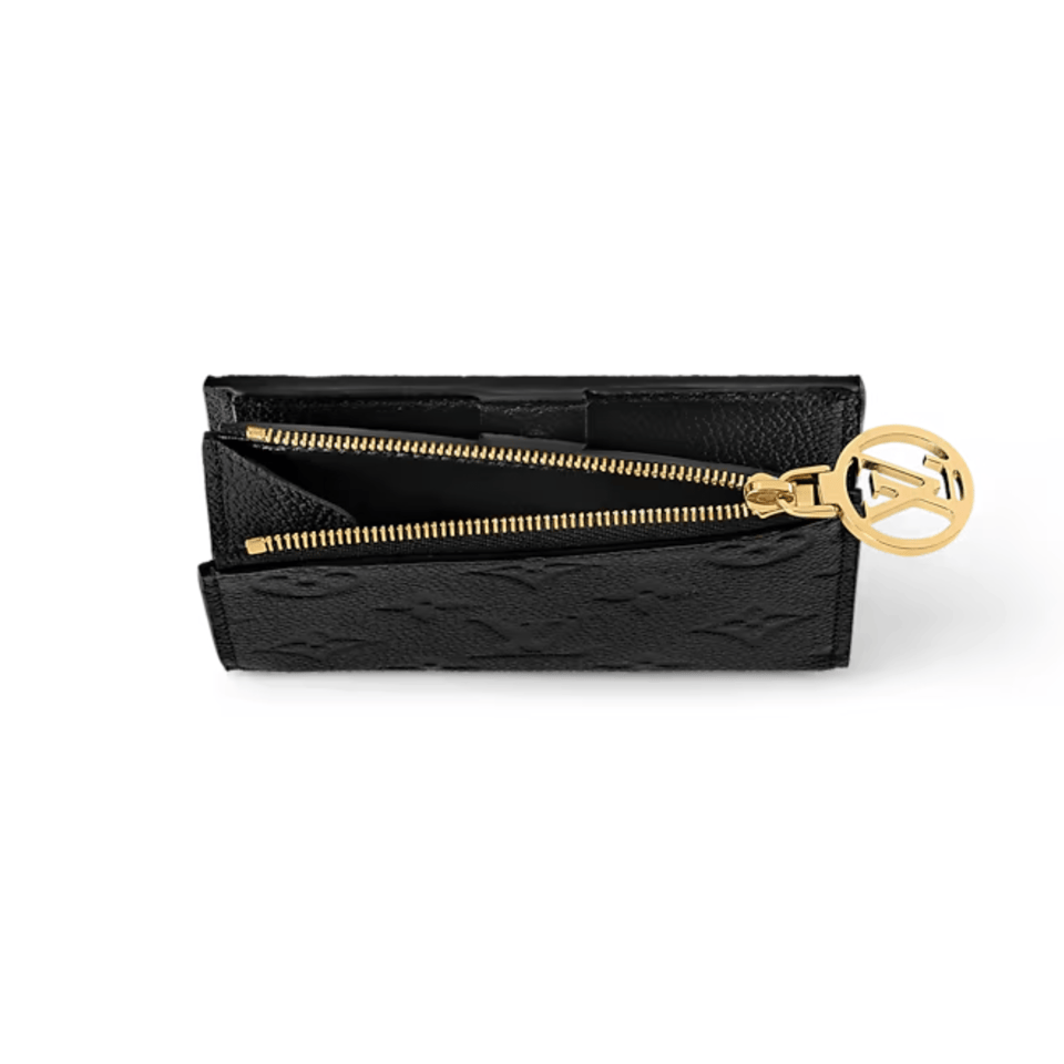 Louis Vuitton Black Lisa Wallet For Women 9cm M83365 view 4