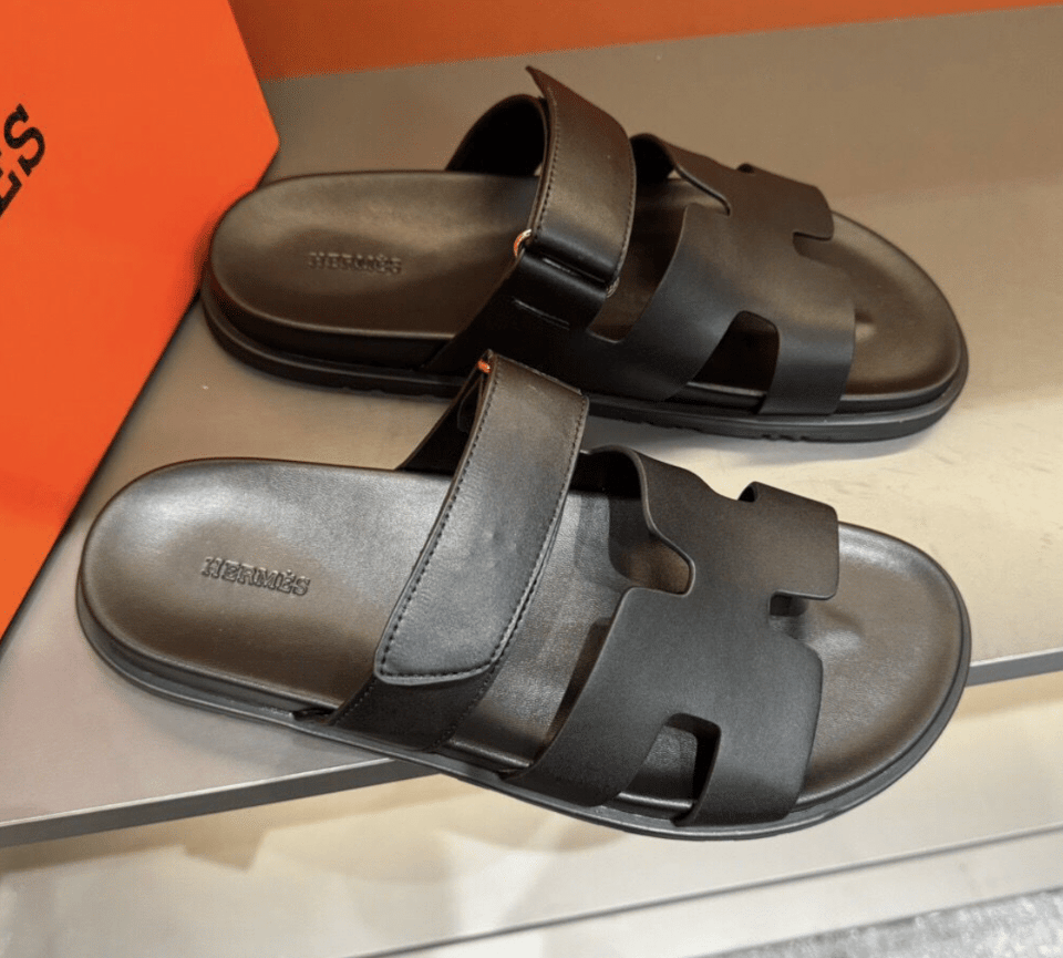 Herm?S Chypre Sandal Black Leather view 4