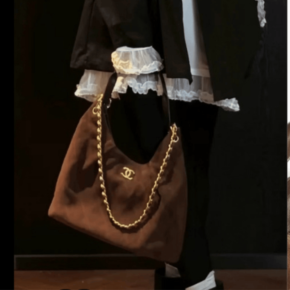 Chanel Maxi Hobo Handbag 38cm/15in view 3