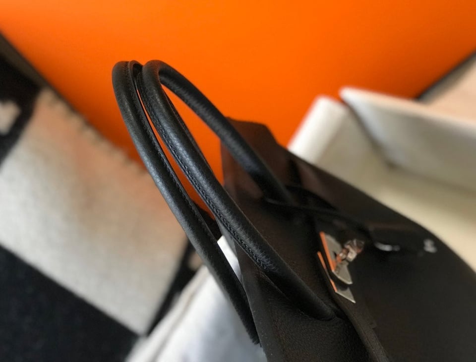 Hermes Birkin 35Cm Black Togo Leather Silver Hardware view 5