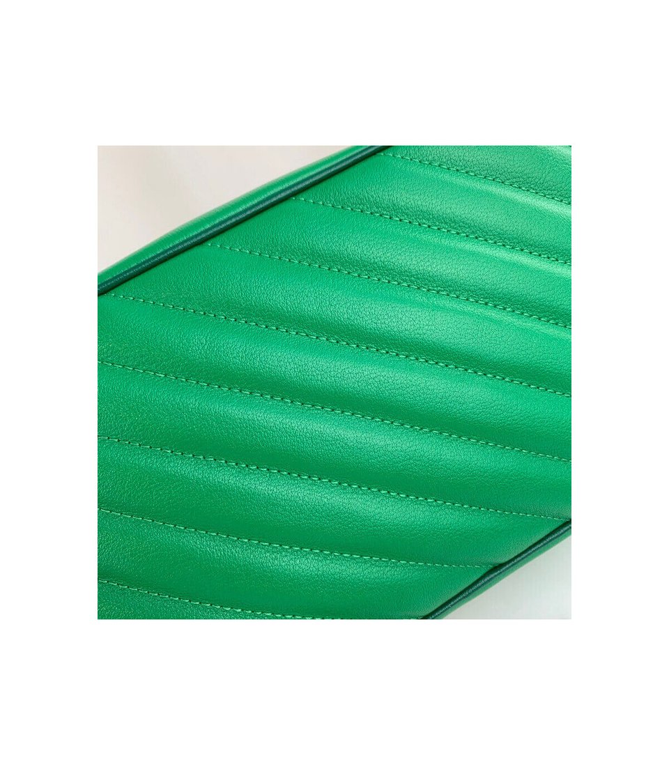 Gucci GG Marmont Small Shoulder Bag Green and Emerald Leather view 10