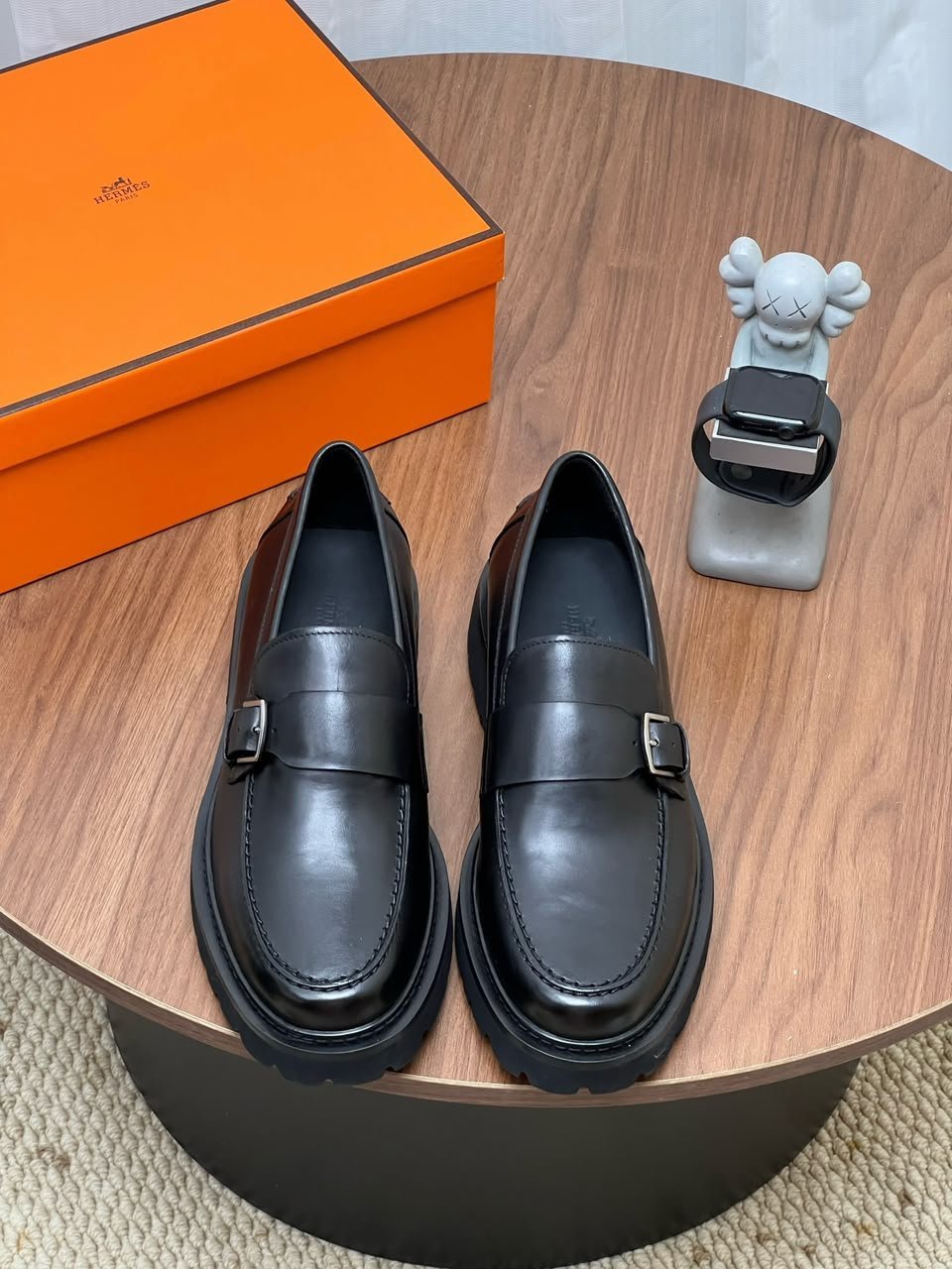 Hermes Maxime Loafer Noir Color Calfskin H261977ZA01390 view 9