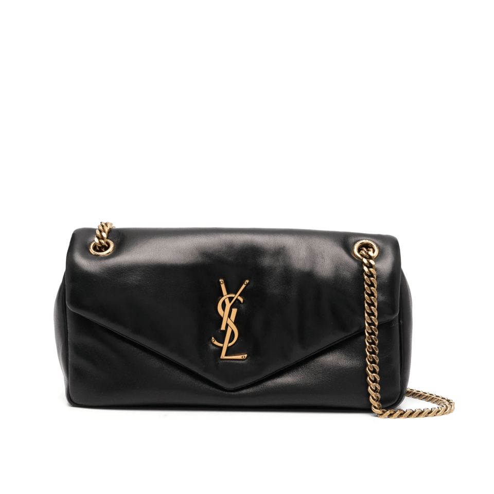 Saint Laurent Calypso Small In Plunged Black 27Cm view 2