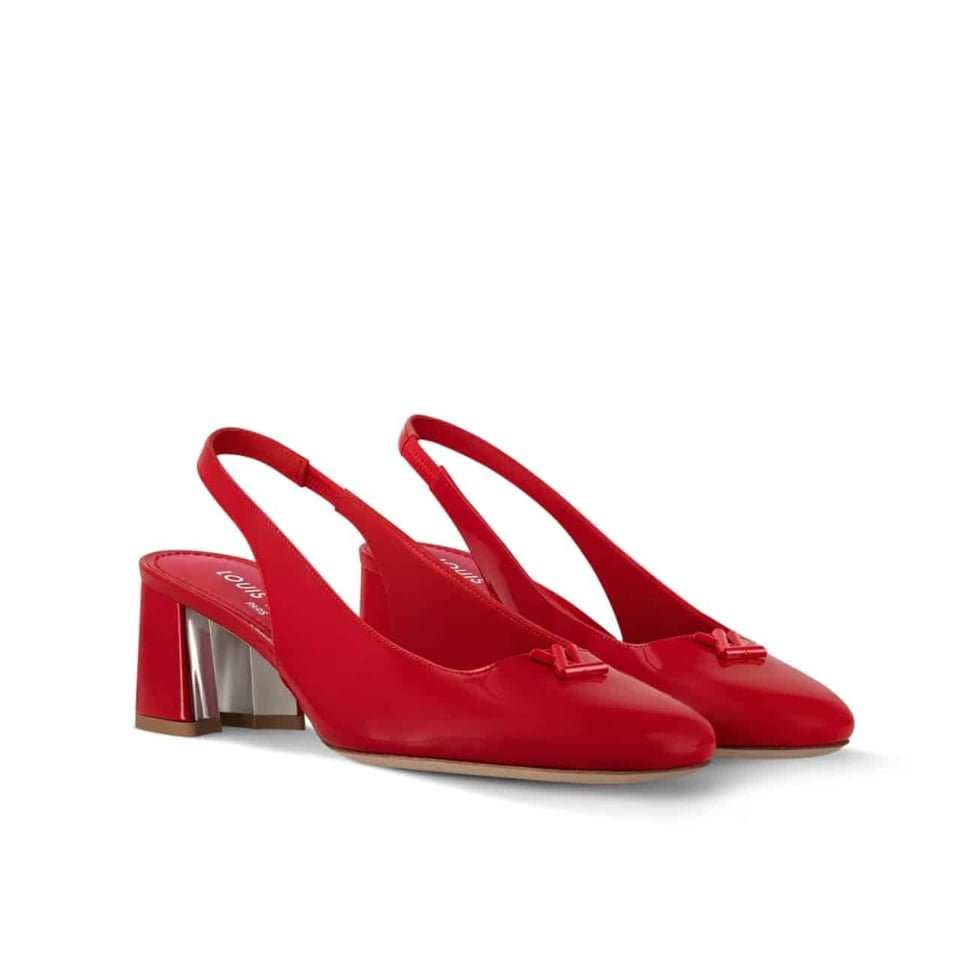 Louis Vuitton Swing Slingback Pump Rouge 1Agudj view 2