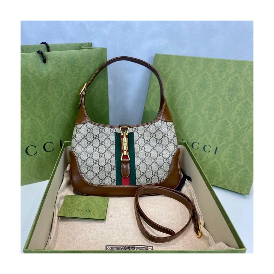 Gucci Jackie 1961 Small Shoulder Bag GG Supreme Canvas 28cm view 6