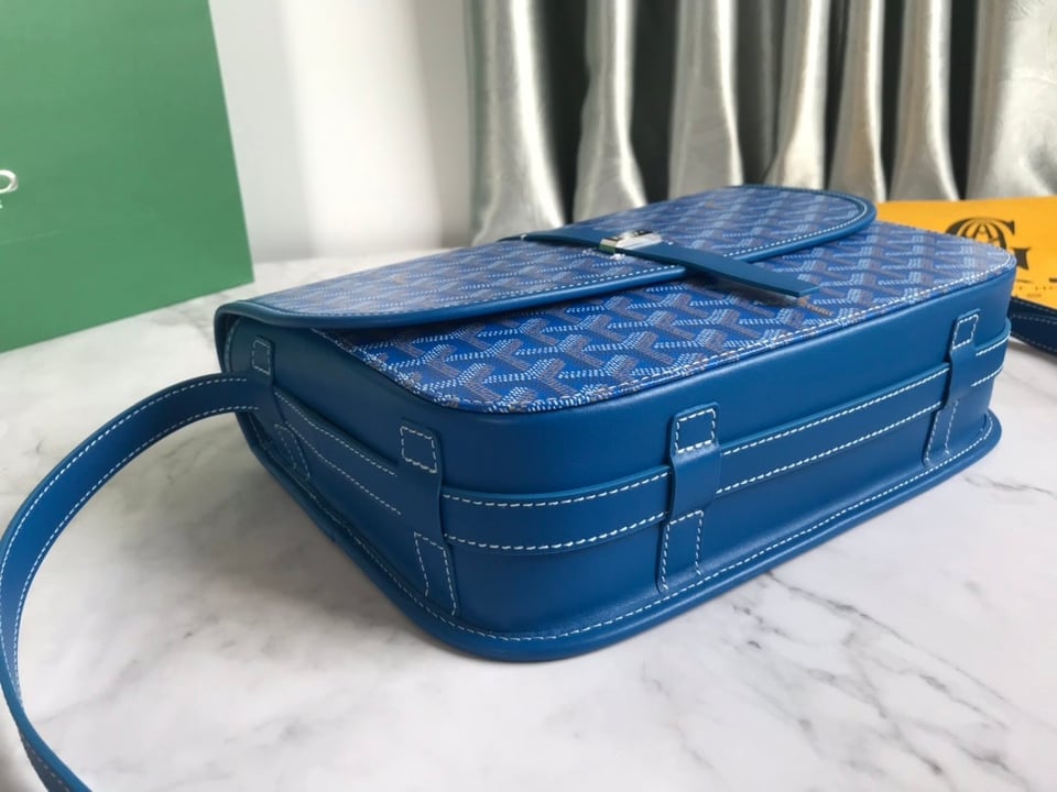 Goyard Belvedere Mm Bag 28Cm Sky Blue Canvas view 5