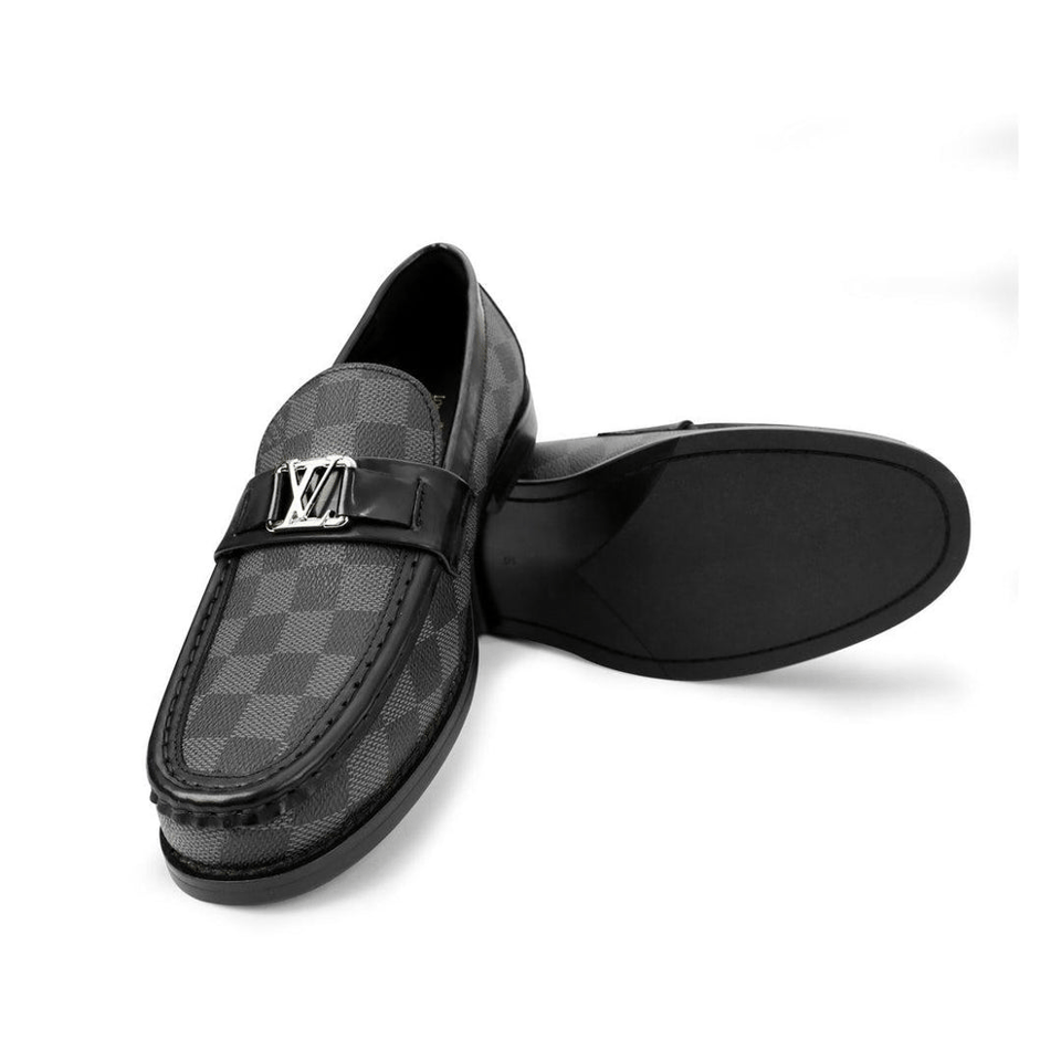 Louis Vuitton LV Monte Carlo Mocassin Damier Black Loafers for Men view 5