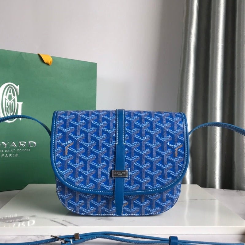 Goyard Belvedere Pm Bag 21Cm Sky Blue Canvas view 10