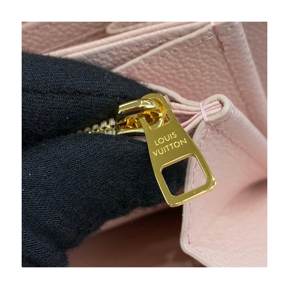 Louis Vuitton Monogram Empreinte Leather Zippy Wallet Pink view 7