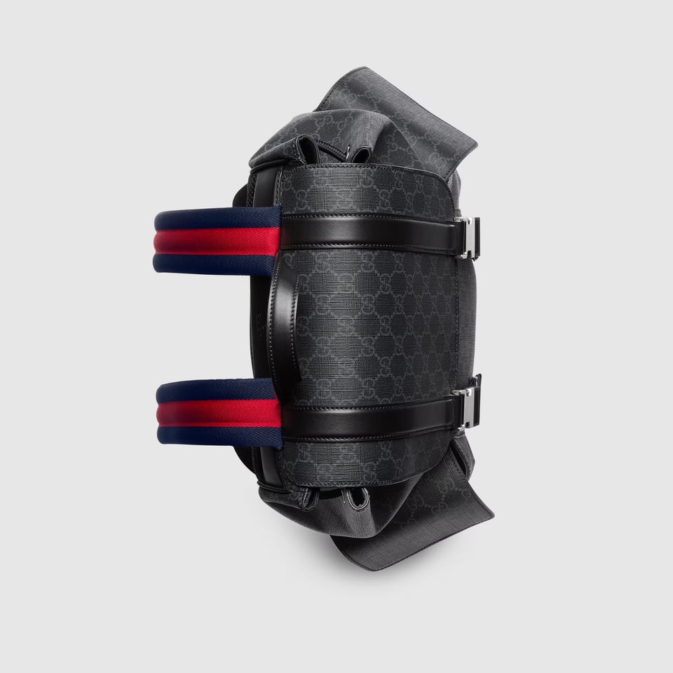 Gucci GG Black Large Backpack 792080 Black GG Supreme 35cm/13.8in view 3
