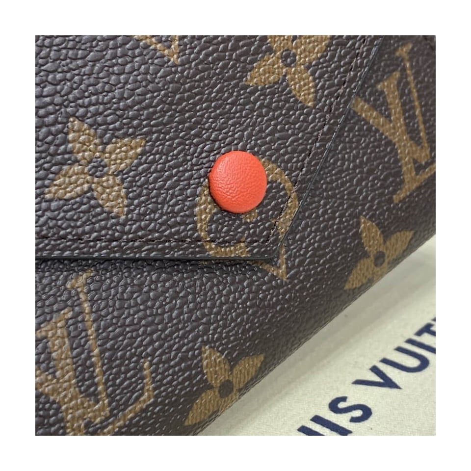 Louis Vuitton Monogram Canvas Victorine Wallet Watermelon Red view 6