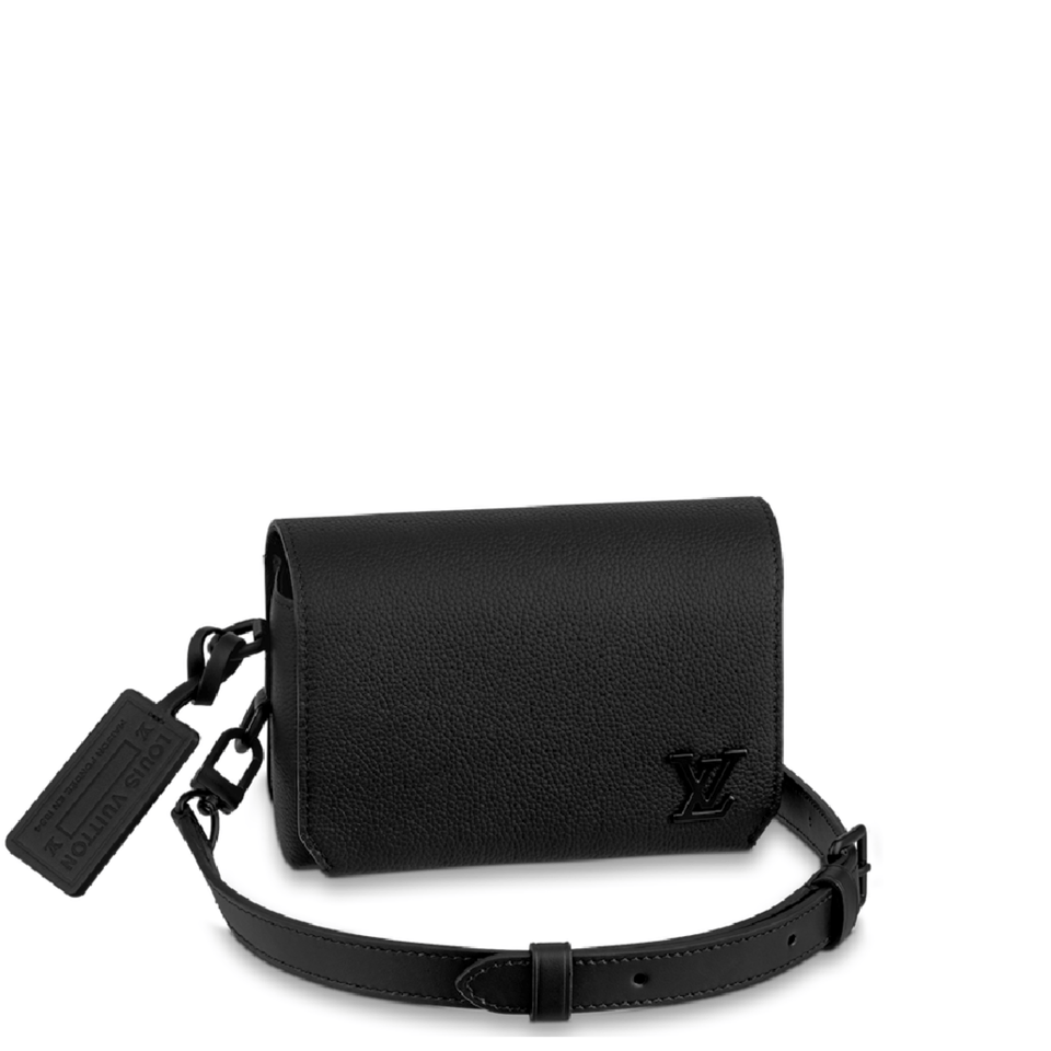 Louis Vuitton Aerogram Messenger Bag Black 20Cm M57080 view 2