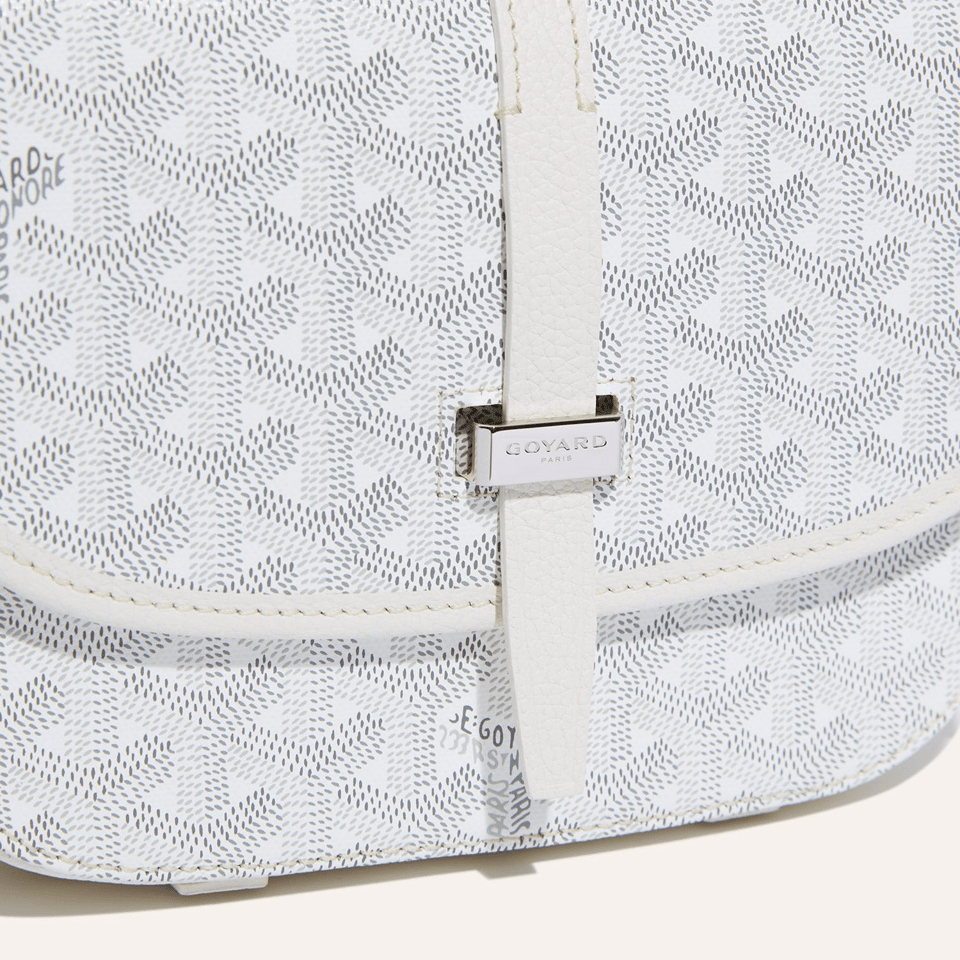 Goyard Belvedere Mm Bag 28Cm White Canvas view 6