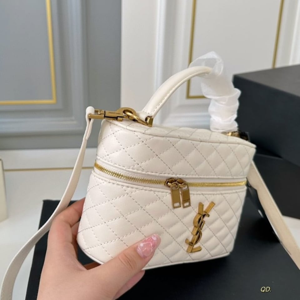 Saint Laurent Gaby Vanity Bag In Blanc Vintage 18Cm view 3