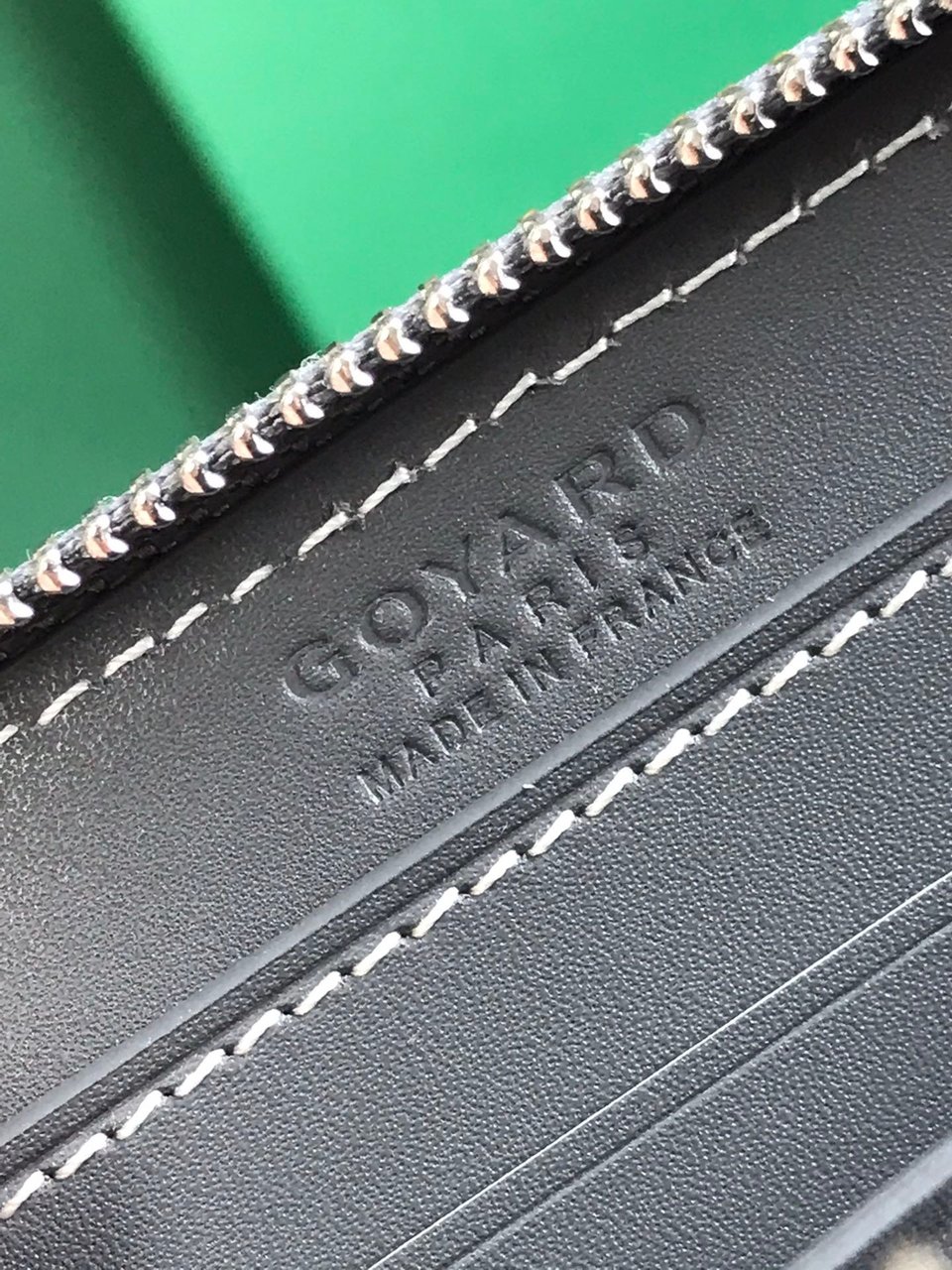 Goyard Matignon Mini Wallet 11 Cm Gray Goyardine Canvas And Calfskin view 6