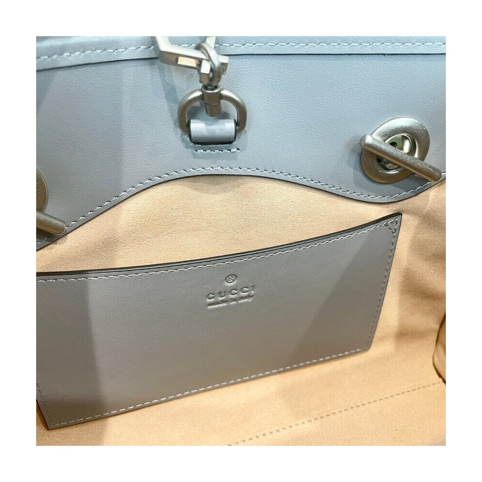 Gucci GG Marmont Small Tote Bag Grey view 14