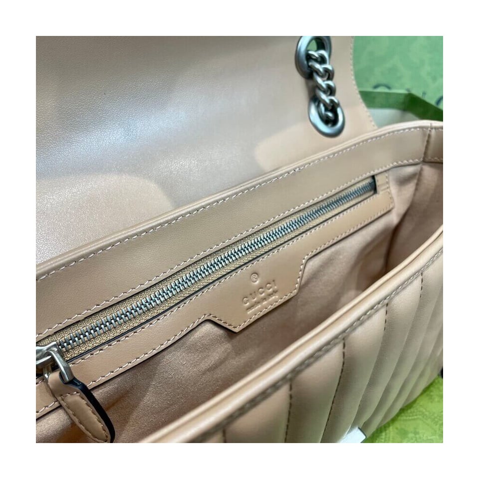Gucci GG Marmont Small Shoulder Bag Beige view 13