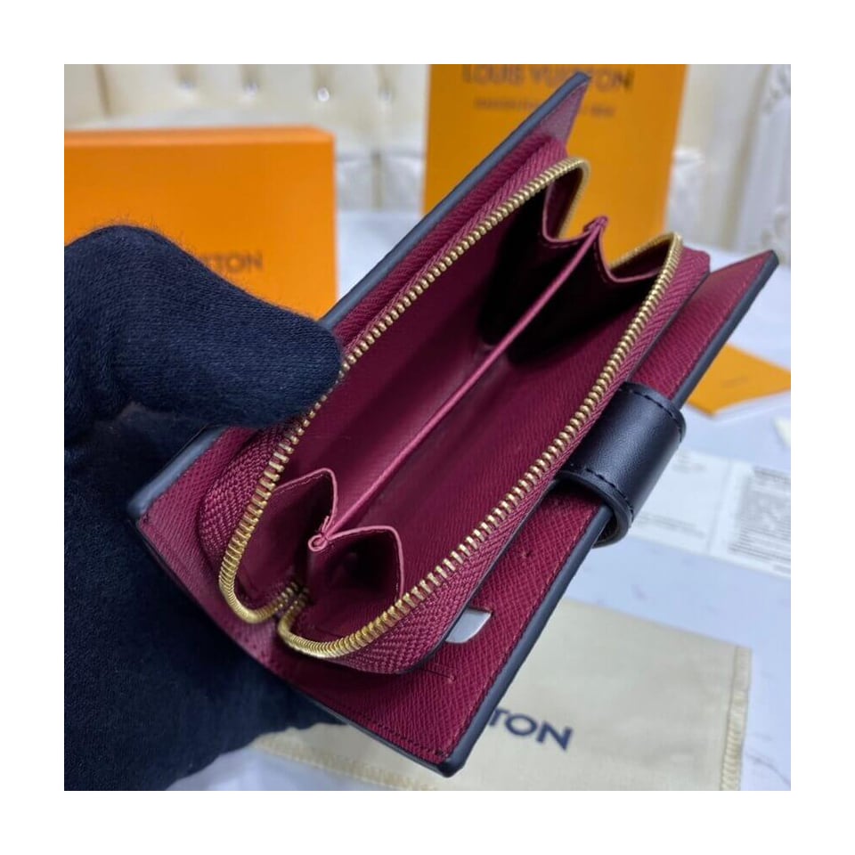 Louis Vuitton Damier Ebene Juliette Wallet Bordeaux view 9