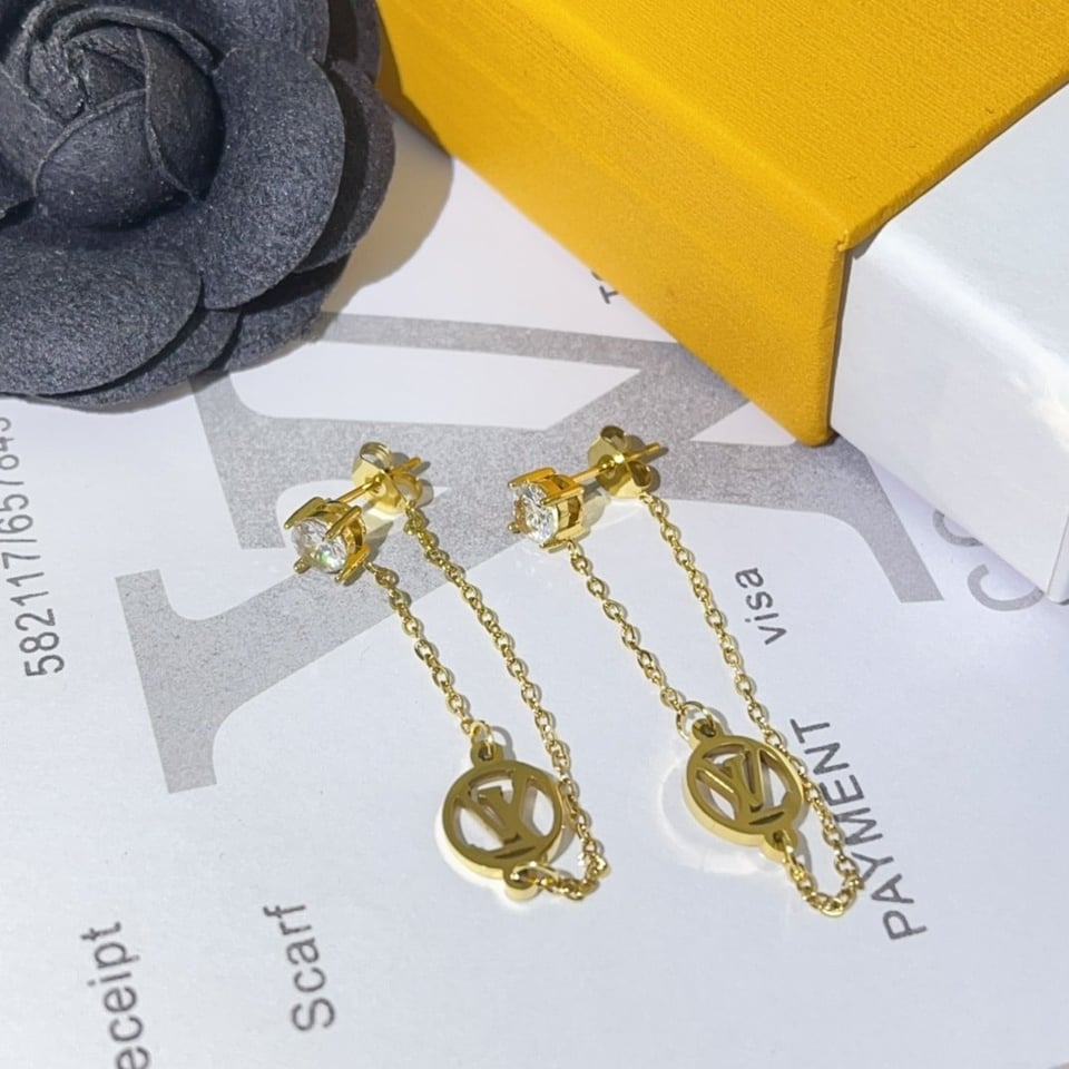 Louis Vuitton Petit Louis Earrings In Gold M00390 view 2