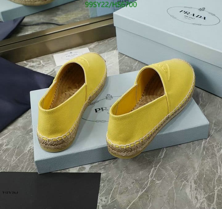 Prada Cotton Drill Espadrilles Yellow 1S839M3Lkef0377F_020 view 6