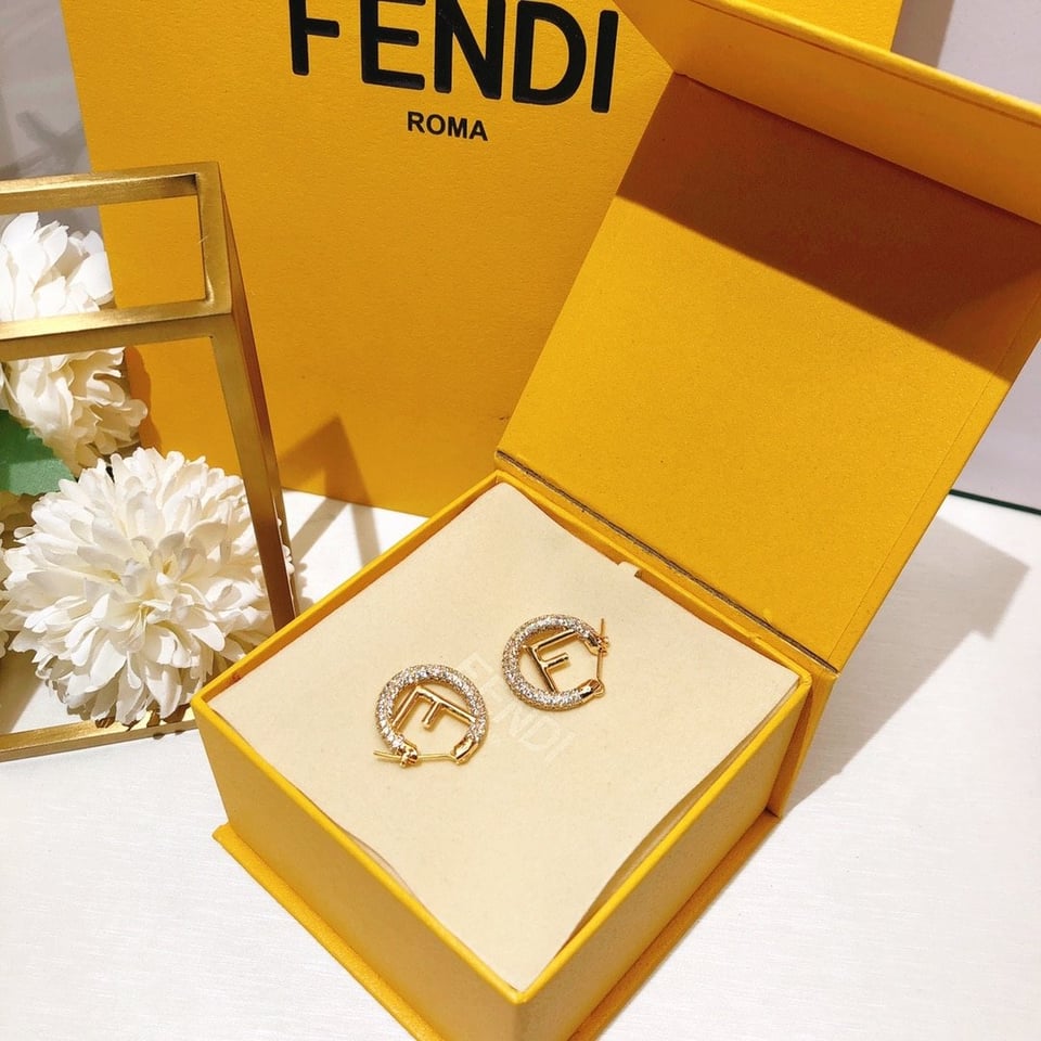 Fendi Logo Earrings view 4