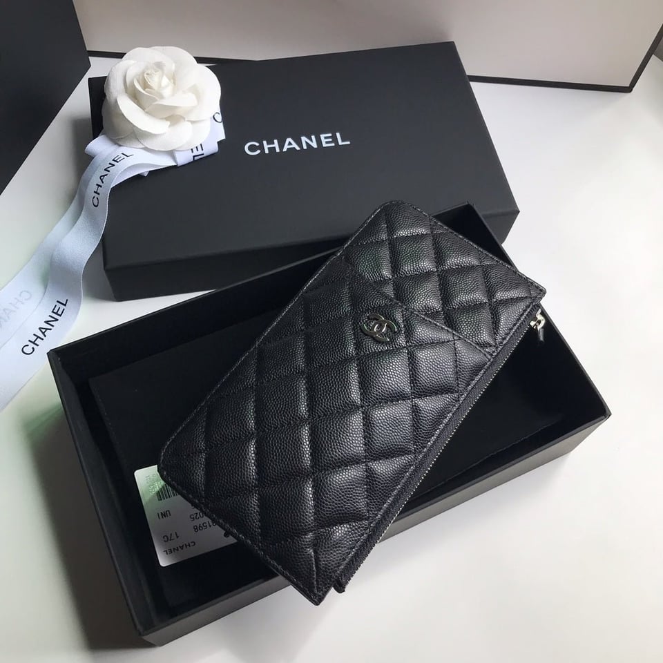 Chanel Mobile Purse 19.5 Black Grained Calfskin Icon view 7