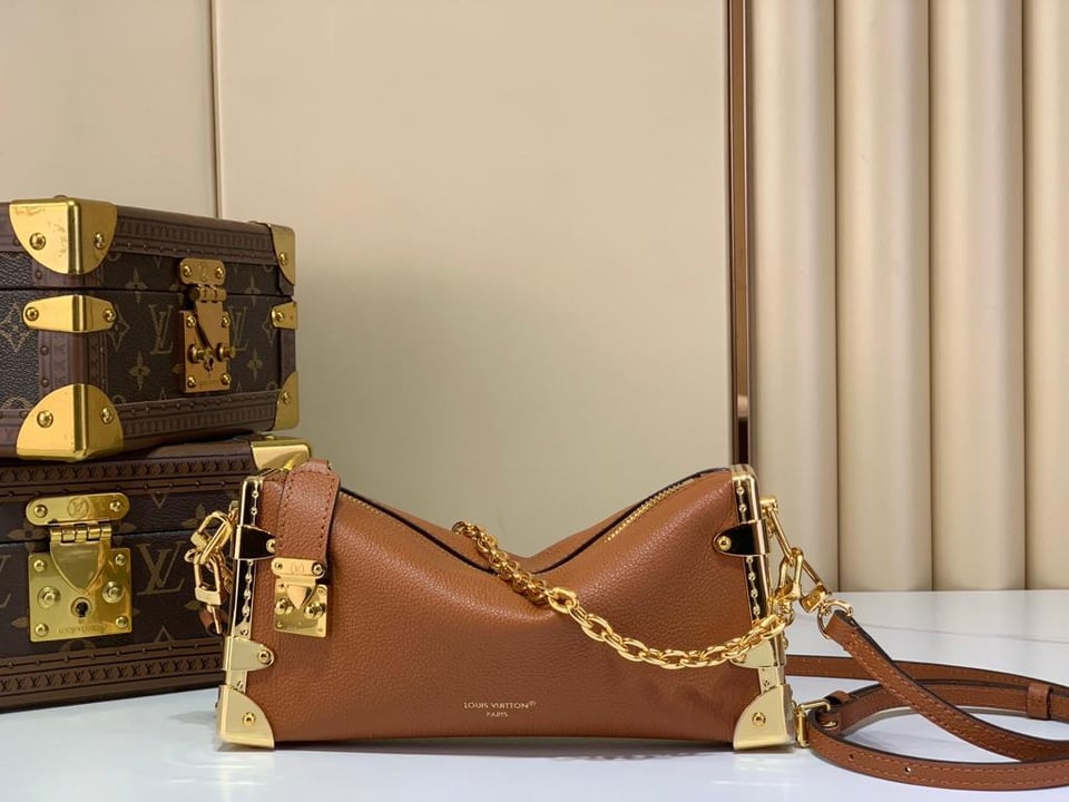 Louis Vuitton Slim Trunk Bag Brown 23cm M29088 view 2
