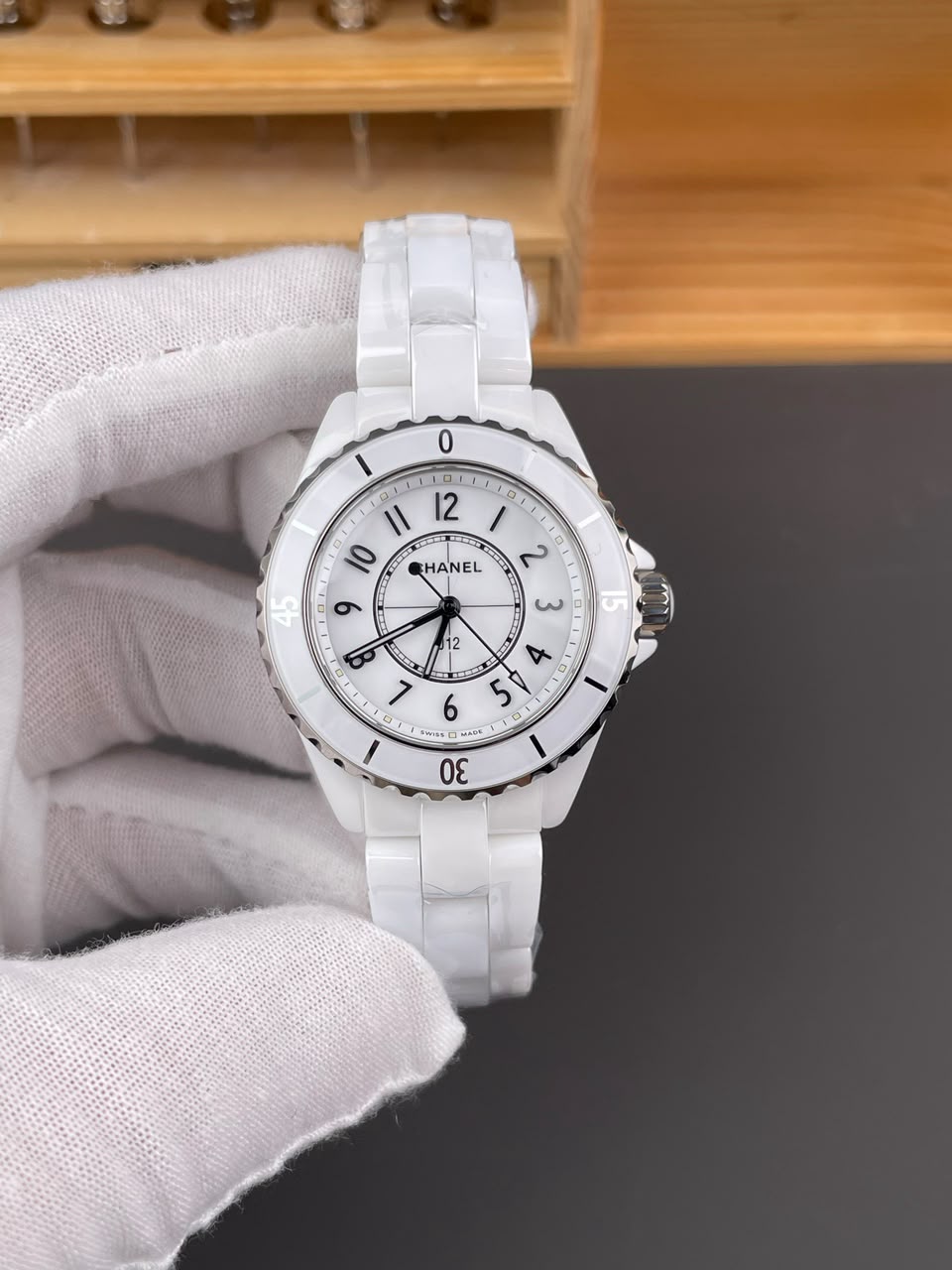 [Super Clone] Chanel J12 Watch Calibre 12.2 – 33mm White Dial view 2
