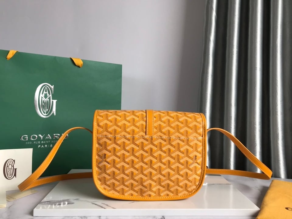 Goyard Belvedere Pm Bag 21Cm Yellow Canvas view 4