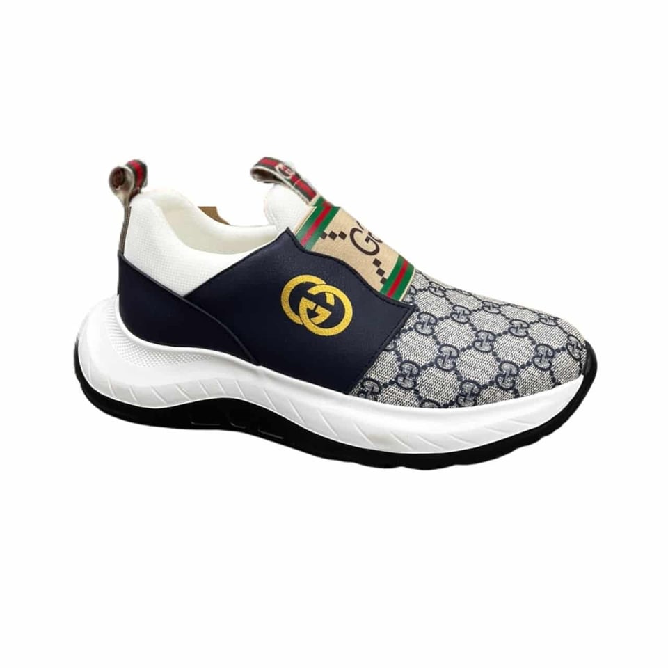 Gucci Sneaker Gg Canvas Blue White view 2