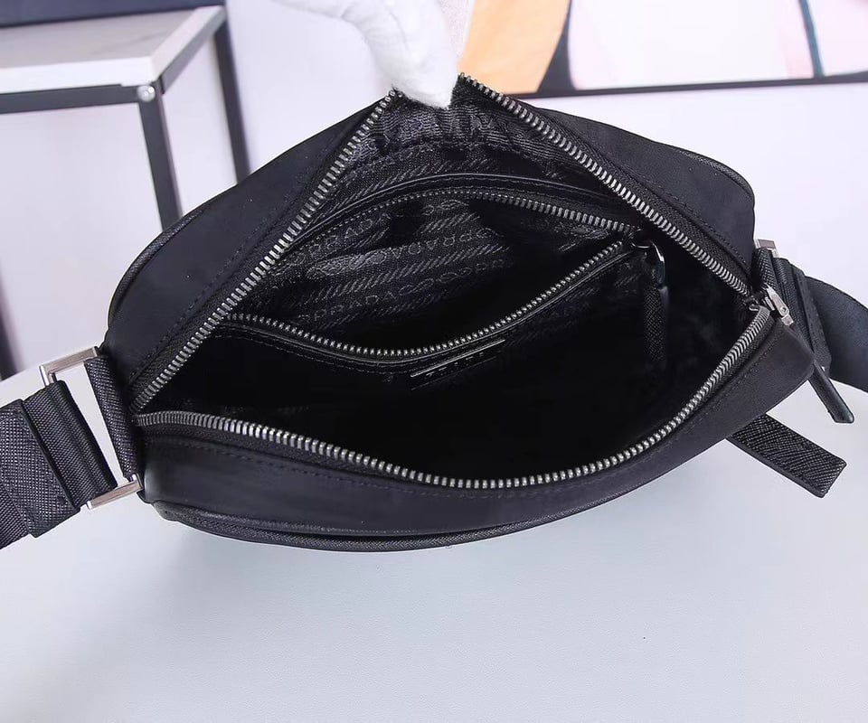 Prada Re-Nylon Shoulder Bag Black view 4