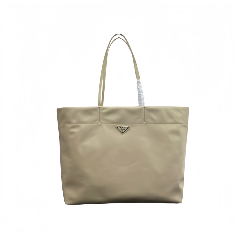 Prada Tessuto Synthetic Tote Bag Beige 35Cm