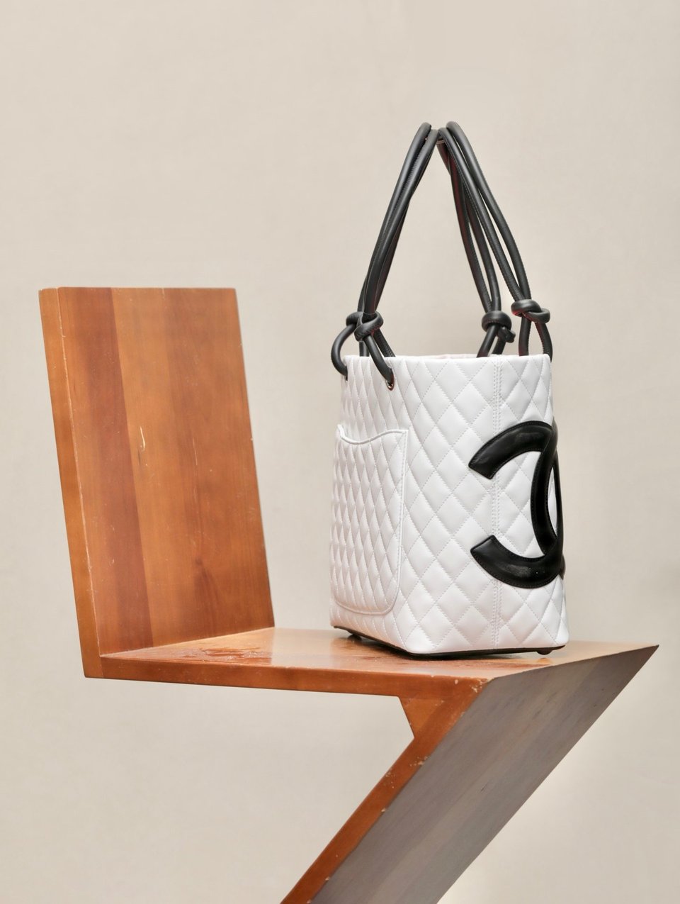 Chanel White Cambon Tote Bag White 30cm view 6