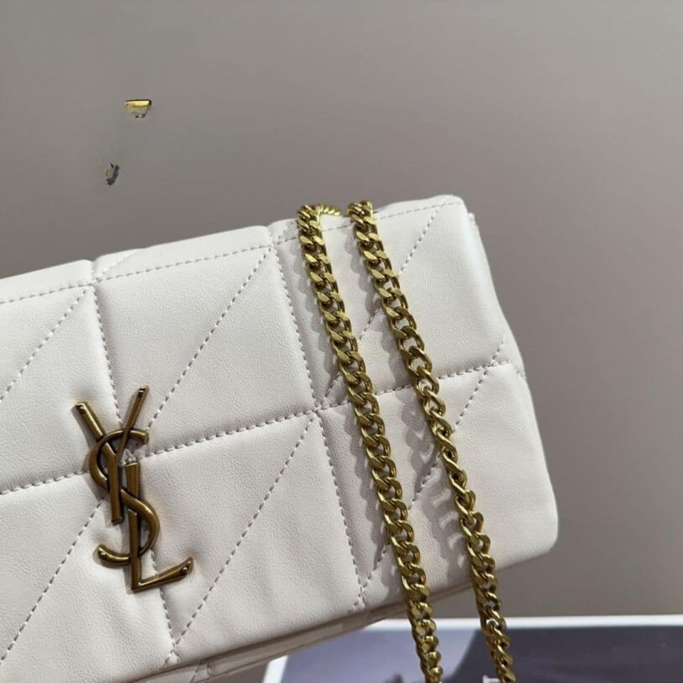 Saint Laurent Jamie Medium In White 26Cm view 5