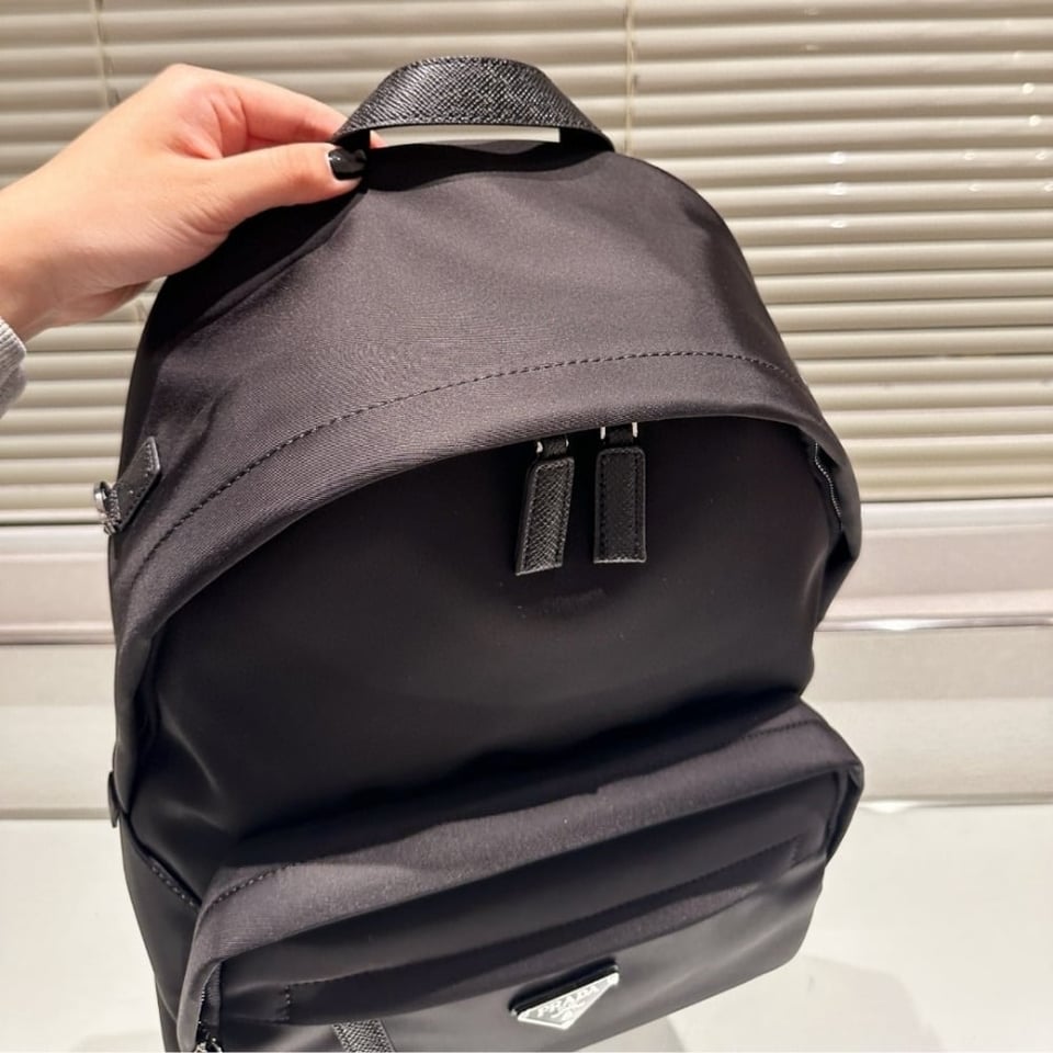 Prada Re Nylon Backpack Black 42Cm view 8