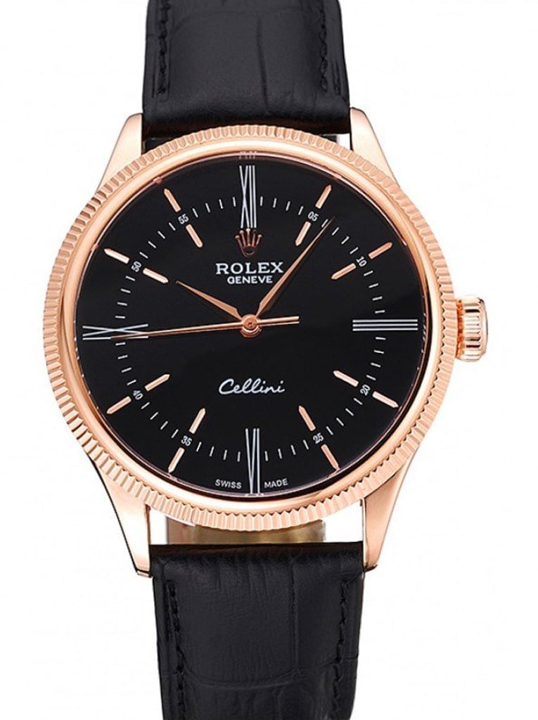 Rolex Cellini 39mm Black Dial 622656 view 2