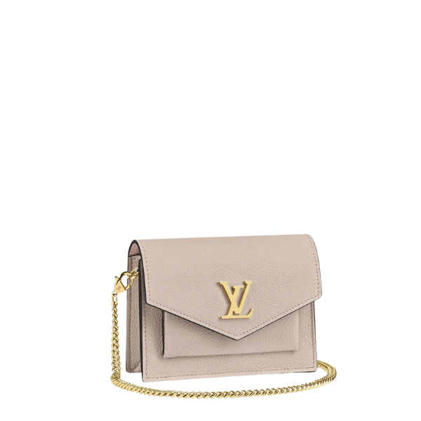 Louis Vuitton Mini Mylockme Chain Pochette In Cream Color 13Cm M69183
