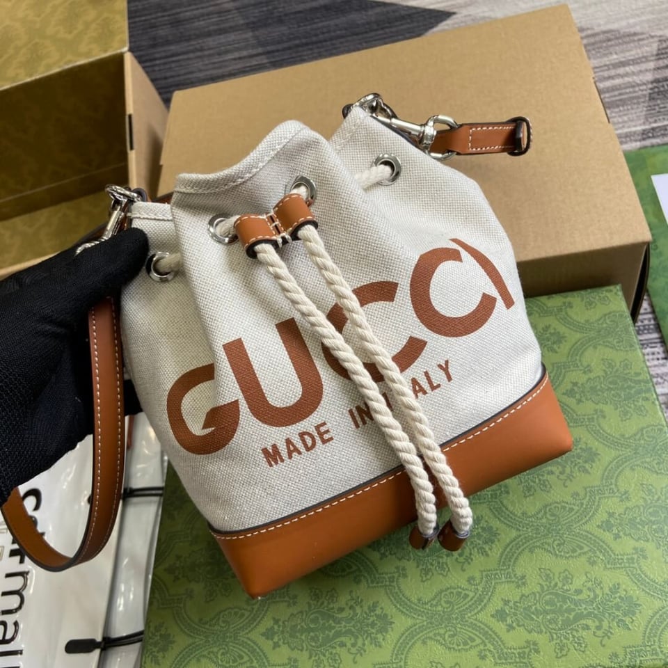 Gucci Mini Shoulder Bag With Gucci Print view 9
