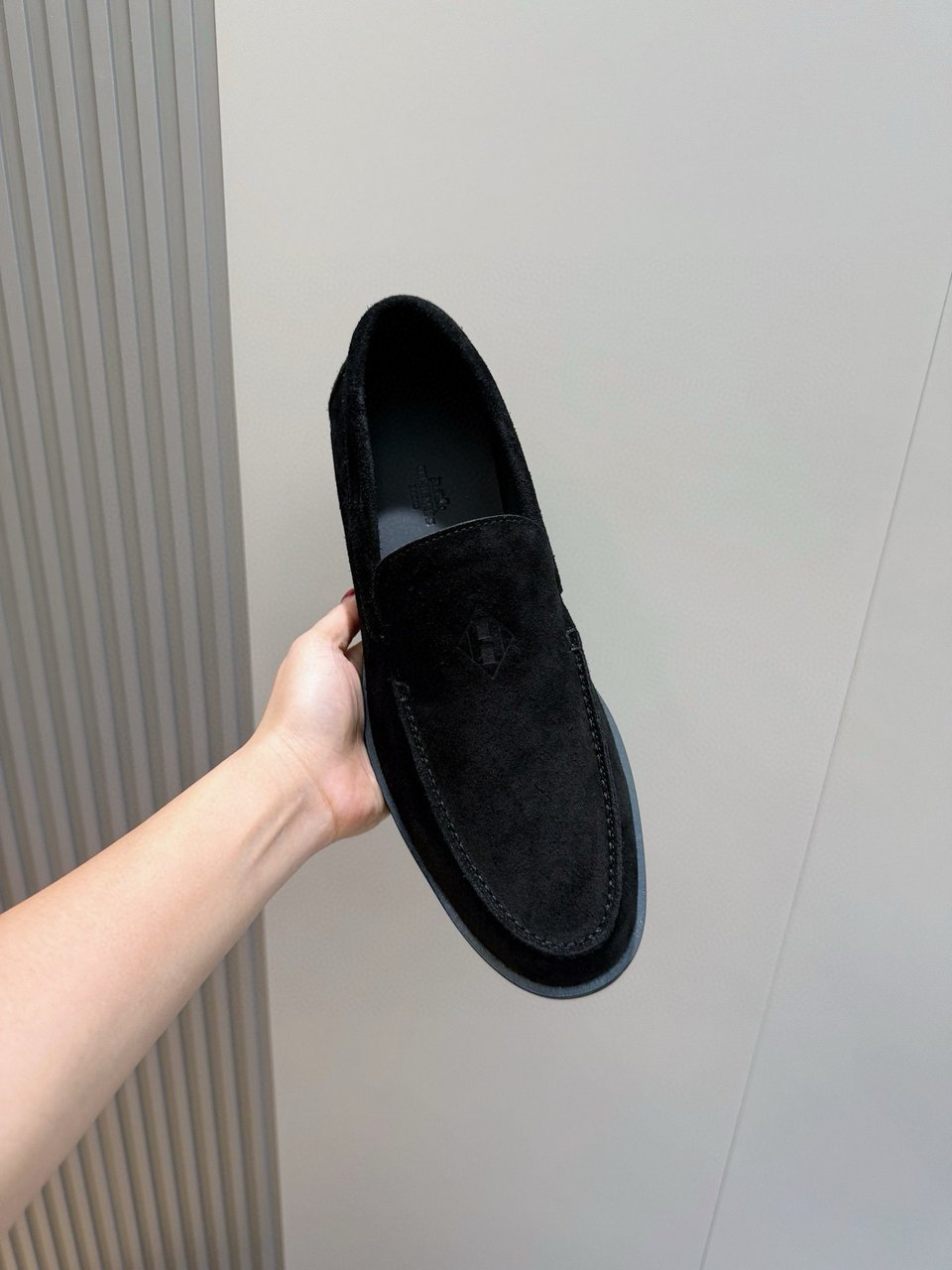Hermès Black Suede Loafers- Shoes for Men view 3