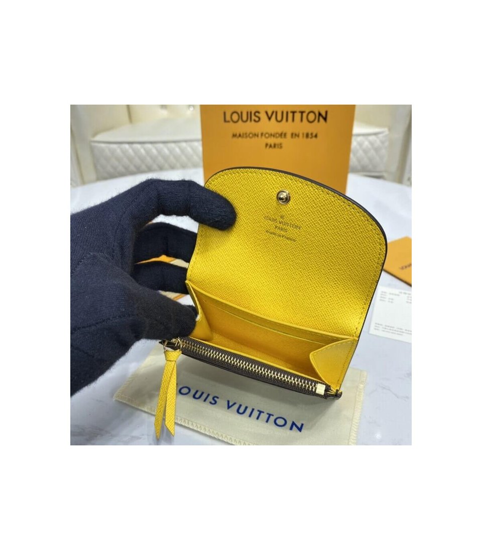 Louis Vuitton Monogram Canvas Rosalie Coin Purse Yellow view 10