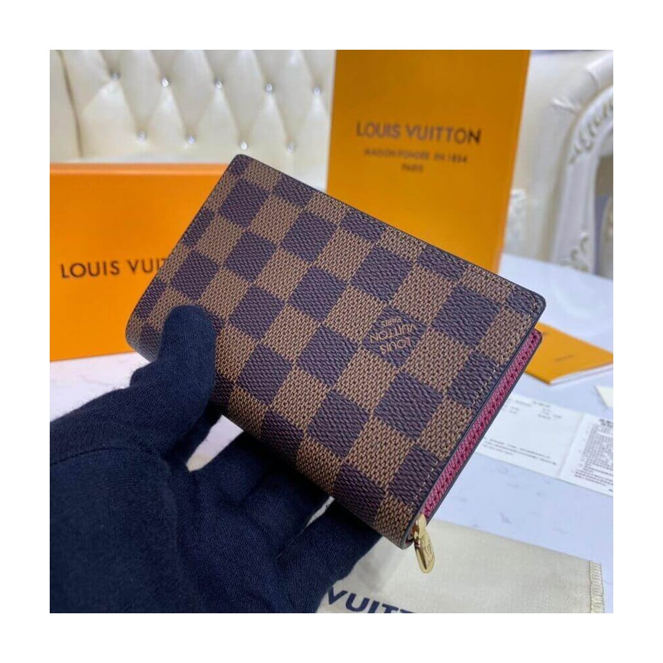 Louis Vuitton Damier Ebene Juliette Wallet Bordeaux view 4