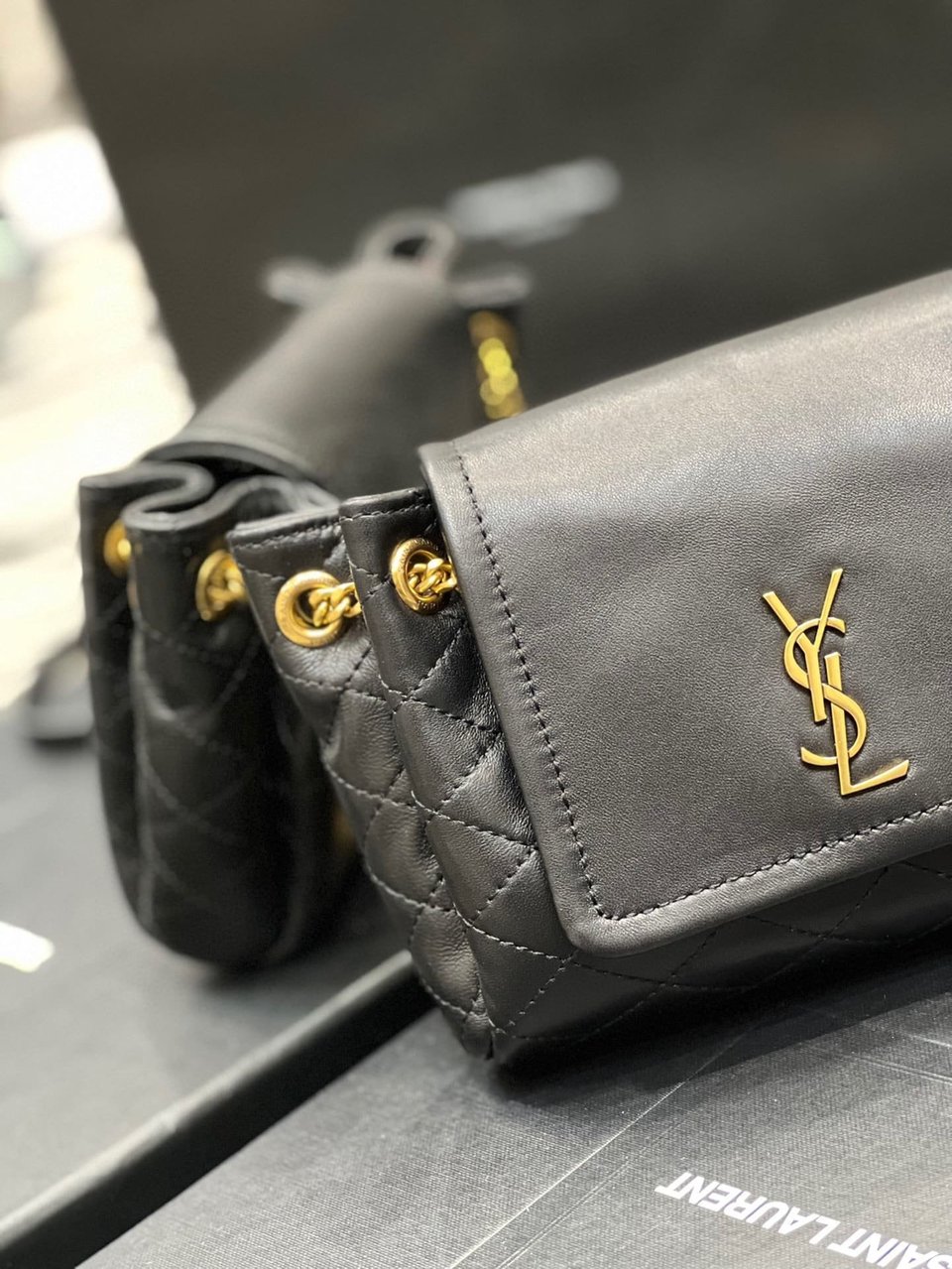 Saint Laurent Mini Nolita In Black 18Cm view 7